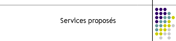 Services proposés